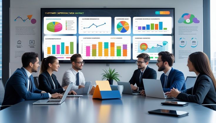Analytics dashboard representing digital growth and IT solutions